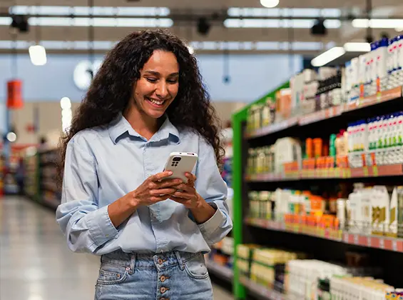 Merchandiser logging a store visit